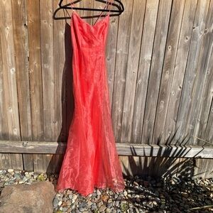 Beautiful Coral Evening Gown by Blondie Nites